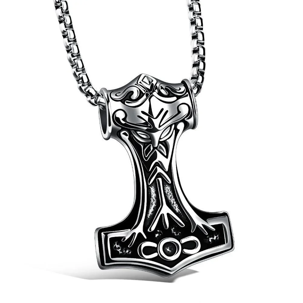 ❤️Thor's Hammer Pendant Necklace for women/men, N90201P136